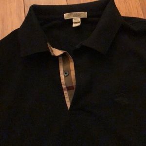 Men Burberry long sleeve polo size small